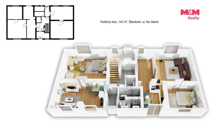 Prodej rodinného domu, Šternberk, Na Valech, 143 m2
