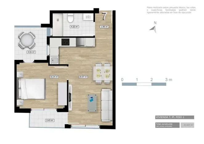 Prodej bytu 2+kk, Torrevieja, Španělsko, 45 m2