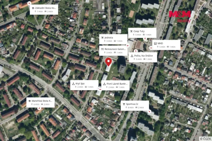 Pronájem bytu 1+1, Pardubice - Bílé Předměstí, Na Okrouhlíku, 29 m2