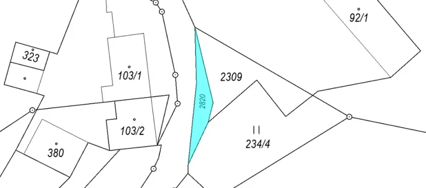 Dražba pozemku, Úpice, 48 m2