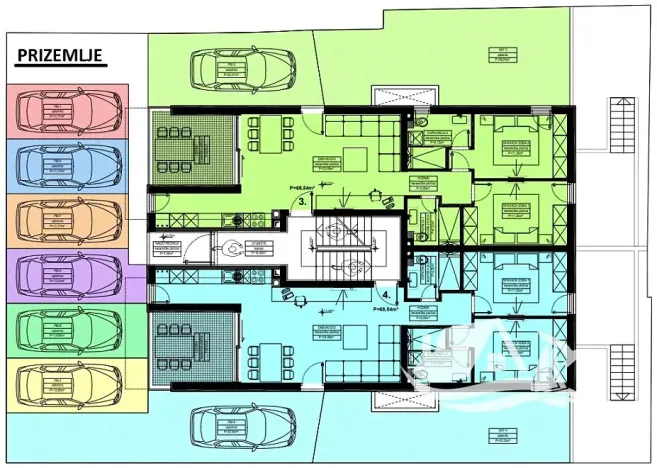 Prodej bytu 3+kk, Mandre, Chorvatsko, 83 m2