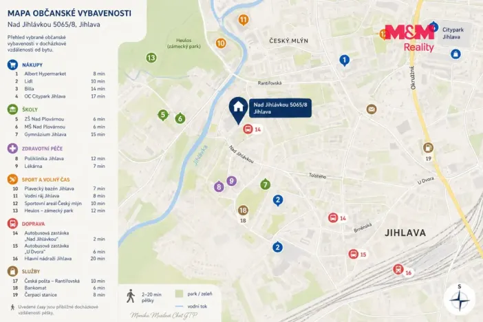 Prodej bytu 3+kk, Jihlava, Nad Jihlávkou, 79 m2