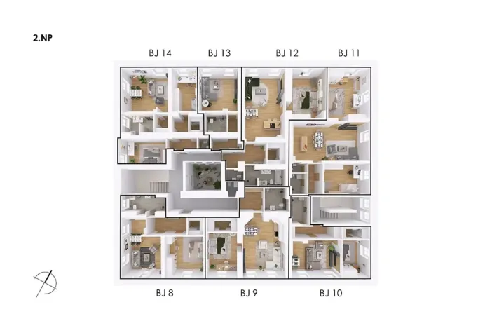 Prodej bytu 2+kk, Postupice, Blanická, 67 m2