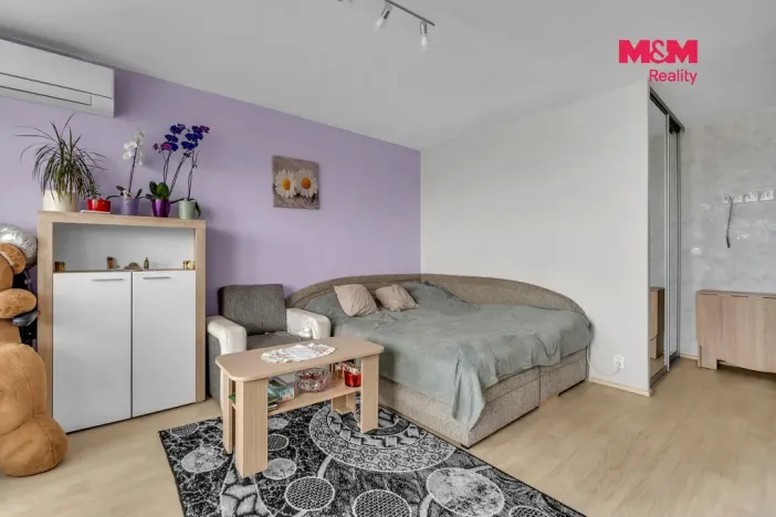Prodej bytu 1+kk, Pardubice - Zelené Předměstí, nábřeží Závodu míru, 35 m2