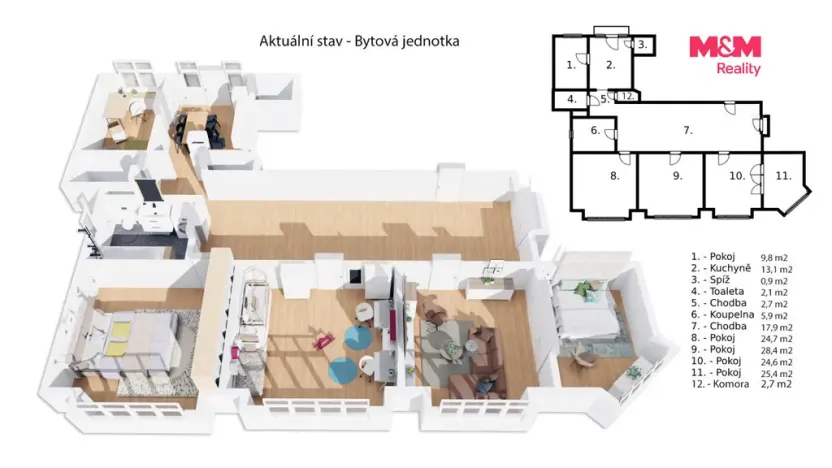 Prodej bytu 5+1, Praha - Holešovice, Heřmanova, 160 m2