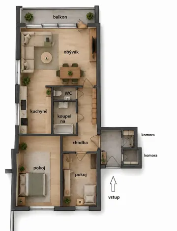 Prodej bytu 3+kk, Praha - Motol, Hennerova, 80 m2