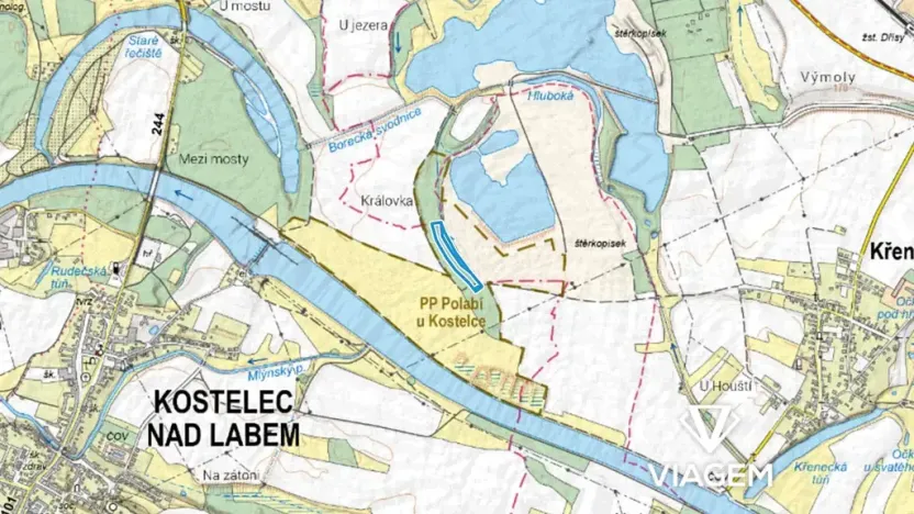 Prodej podílu lesa, Kostelec nad Labem, 2389 m2