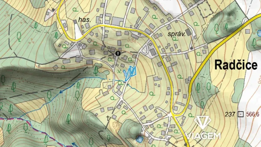 Prodej podílu pole, Radčice, 76 m2