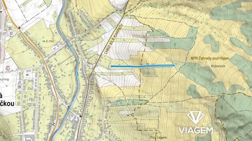 Prodej podílu zahrady, Velká nad Veličkou, 1058 m2