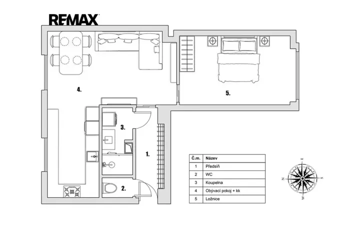 Prodej bytu 2+kk, Praha - Záběhlice, Jabloňová, 52 m2