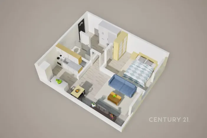 Prodej bytu 2+kk, Teplice, V závětří, 41 m2