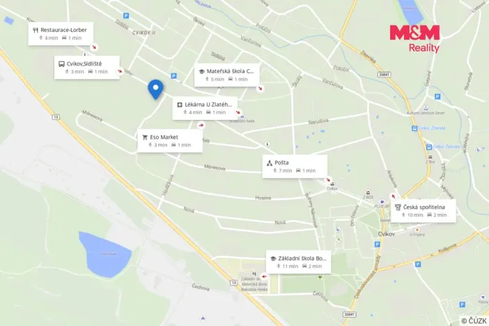 Pronájem bytu 3+1, Cvikov - Cvikov II, Komenského, 80 m2