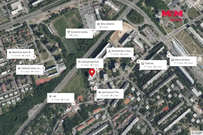 Pronájem bytu 1+kk, Praha - Střížkov, Děčínská, 25 m2