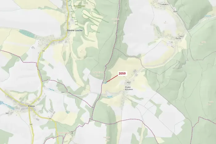 Dražba lesa, Městečko Trnávka, 2241 m2
