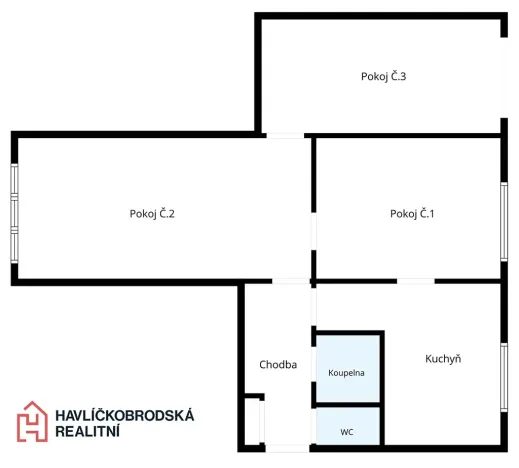 Prodej bytu 3+1, Havlíčkův Brod, Sídliště Pražská, 67 m2