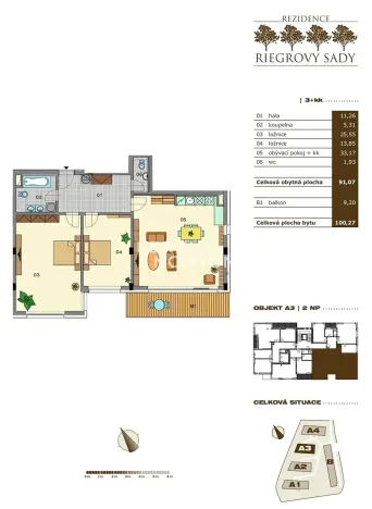 Pronájem bytu 3+kk, Praha - Vinohrady, Italská, 90 m2