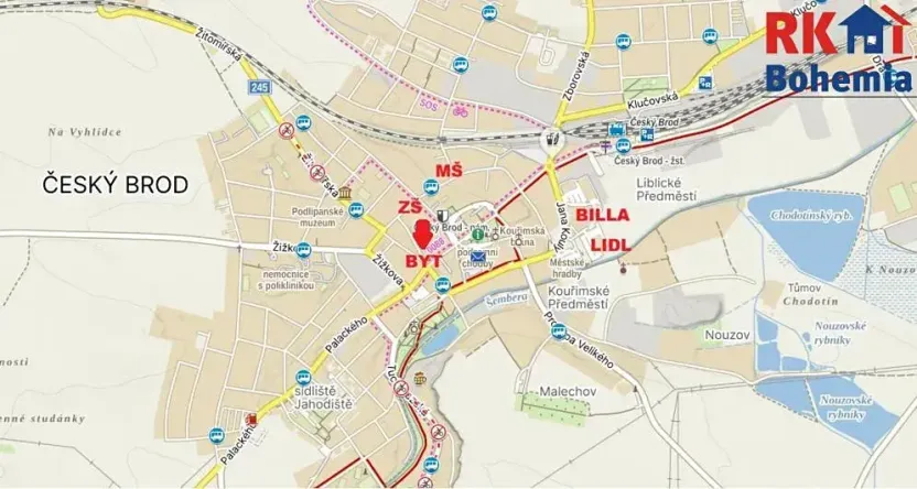 Pronájem bytu 2+1, Český Brod, Želivského, 48 m2