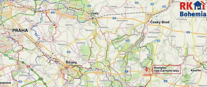 Prodej pozemku pro bydlení, Kostelec nad Černými lesy, Trativody, 999 m2