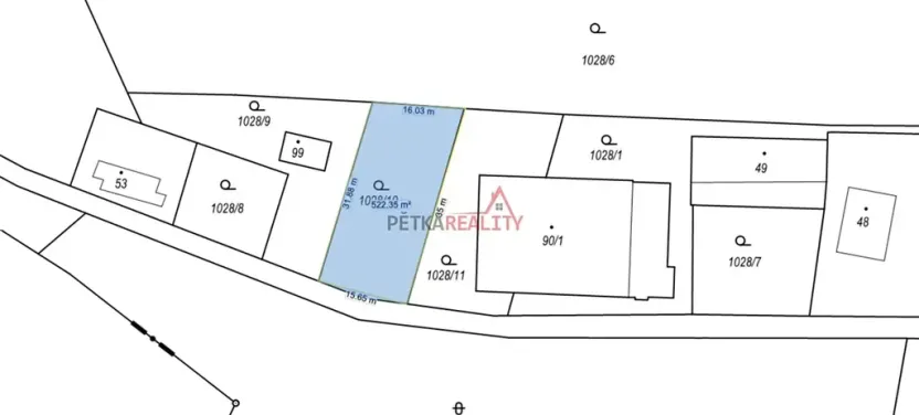 Prodej pozemku pro bydlení, Brtnice, 541 m2