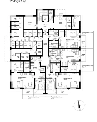 Prodej bytu 1+kk, Lanškroun, Vančurova, 49 m2