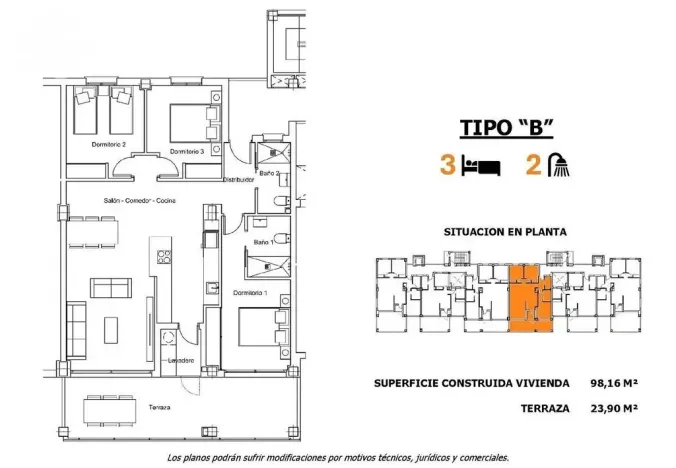 Prodej bytu 4+kk, San Miguel de Salinas, Alicante, Španělsko, 141 m2