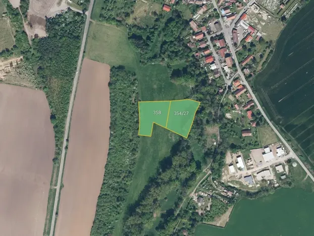 Prodej louky, Rosice, 8707 m2