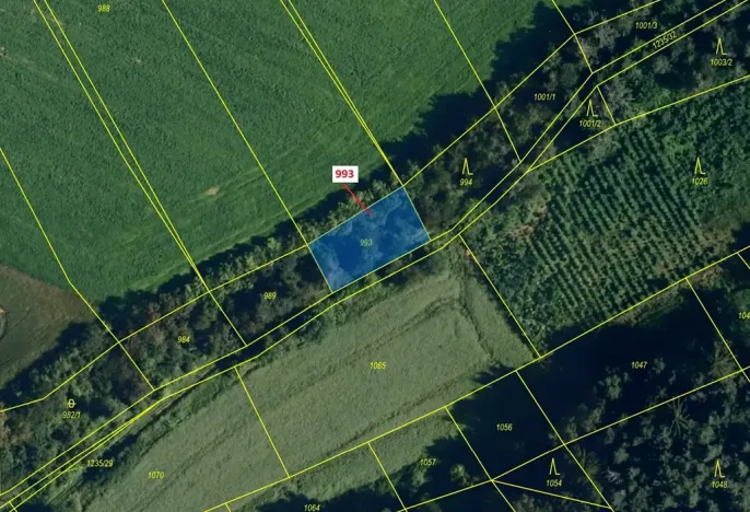 Dražba pozemku, Březí nad Oslavou, 432 m2
