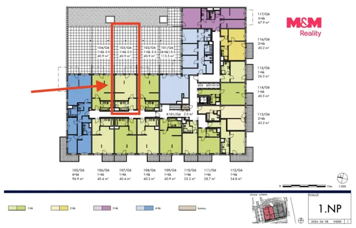 Prodej bytu 1+kk, Praha, Honzíkova, 41 m2