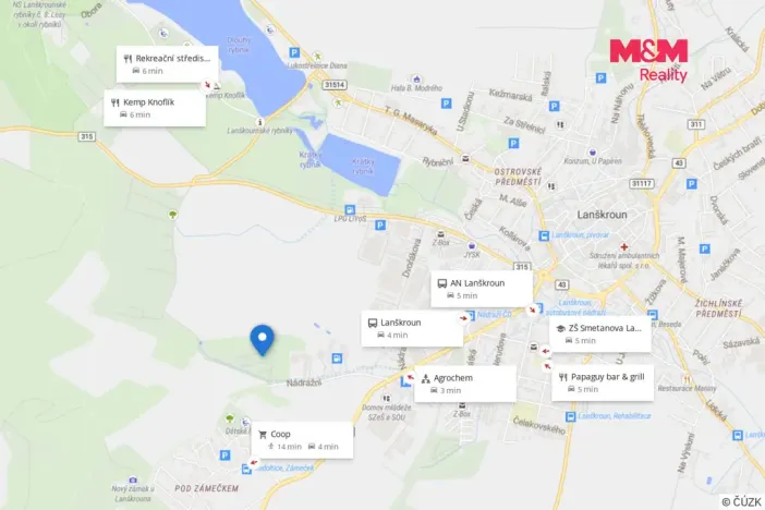 Prodej zahrady, Lanškroun - Lanškroun-Vnitřní Město, 371 m2