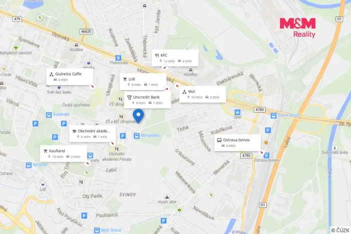 Prodej bytu 1+1, Ostrava - Poruba, Mongolská, 27 m2