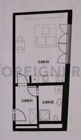 Pronájem bytu 1+kk, Plzeň, Stehlíkova, 39 m2