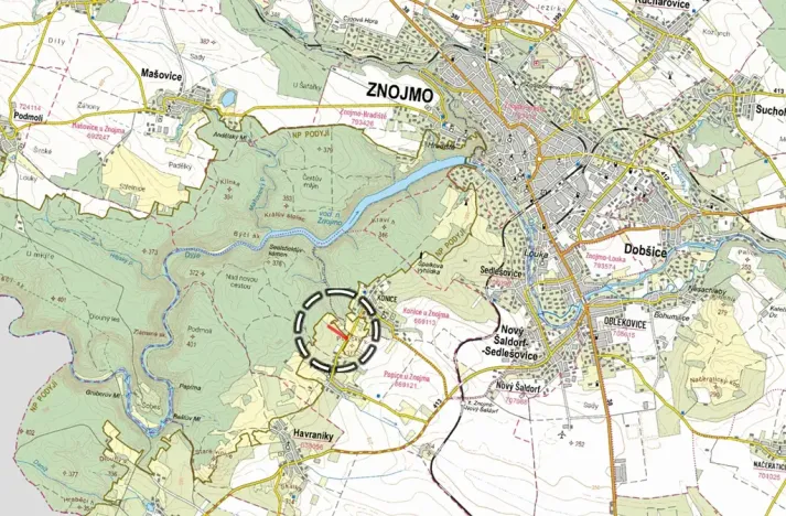 Prodej podílu sadu/vinice, Znojmo, 1139 m2