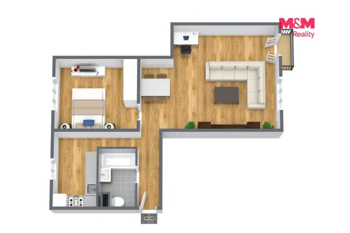 Prodej bytu 2+1, Hranice, Vítězná, 63 m2