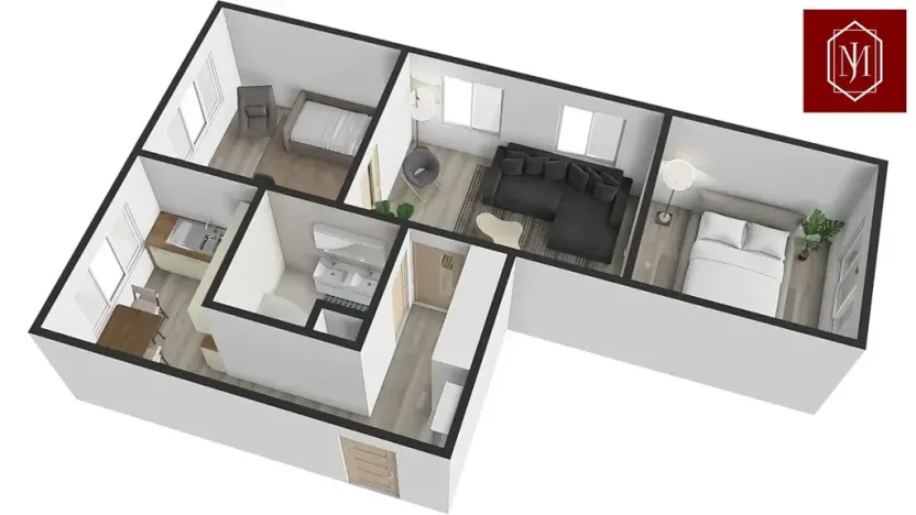 Prodej bytu 3+1, Počátky, Sídliště, 62 m2