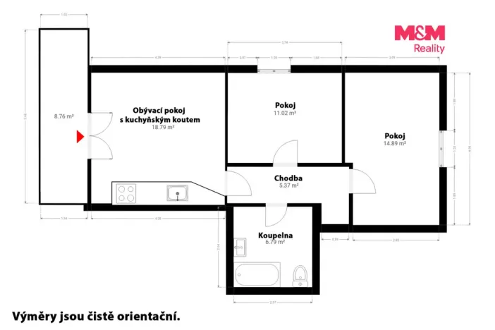 Pronájem bytu 3+kk, Česká Kubice - Horní Folmava, 62 m2