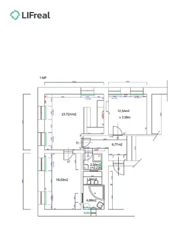 Pronájem bytu 3+kk, Liberec, Poutnická, 68 m2