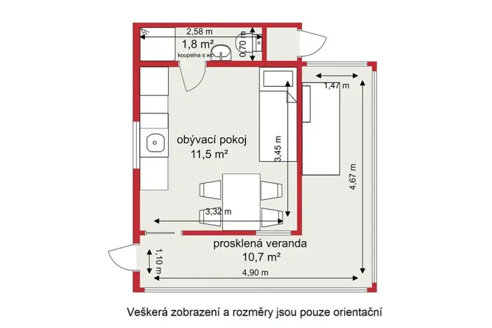 Prodej chaty, Okrouhlo, 25 m2