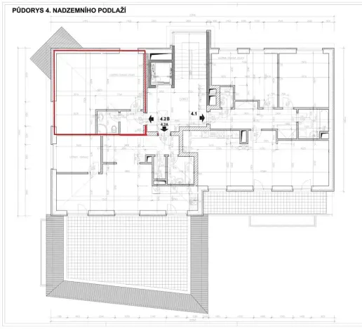 Pronájem bytu 1+kk, Praha - Krč, Dolnokrčská, 40 m2