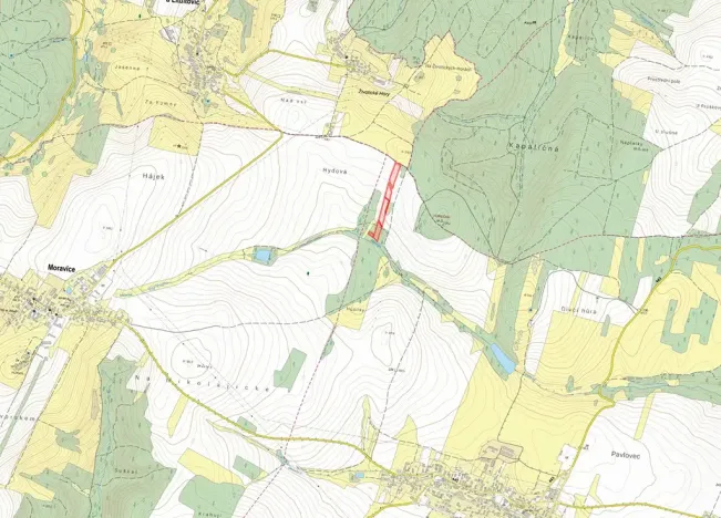 Prodej pole, Melč, 17735 m2