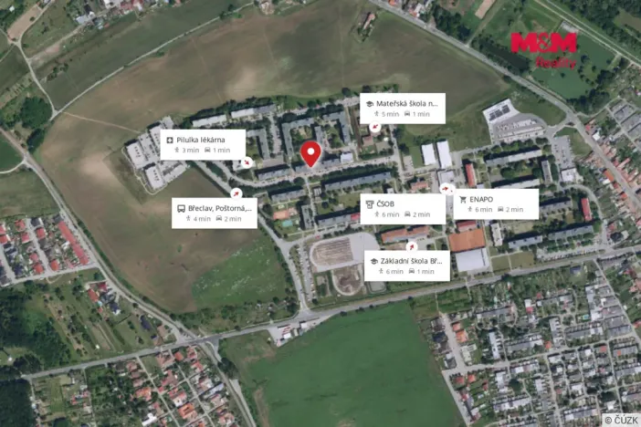 Prodej bytu 2+1, Břeclav - Charvátská Nová Ves, Na Valtické, 46 m2