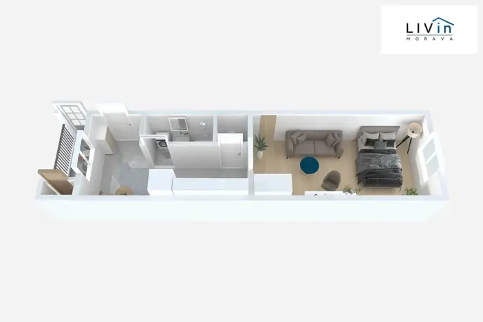 Pronájem bytu 1+1, Olomouc, tř. Svornosti, 32 m2