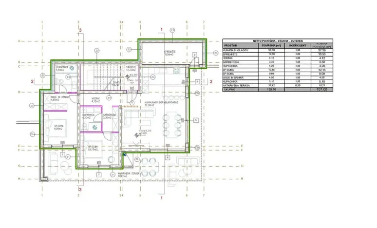 Prodej bytu 3+kk, Tisno, Chorvatsko, 107 m2