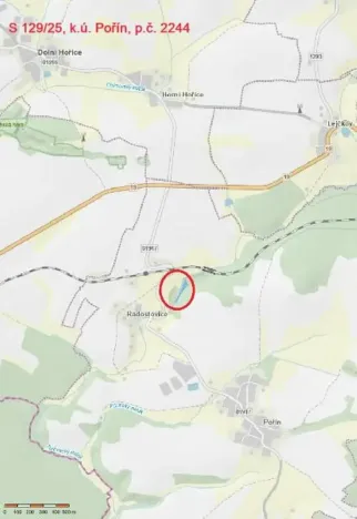Prodej lesa, Dolní Hořice, 2471 m2