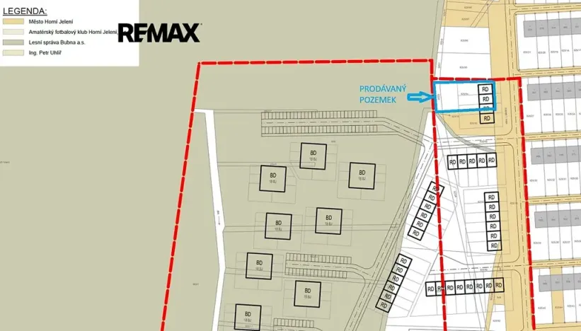 Prodej pozemku pro bydlení, Horní Jelení, 906 m2