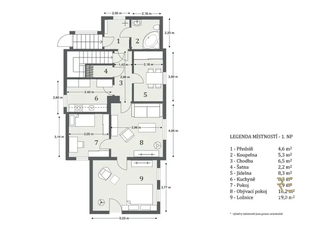 Prodej rodinného domu, Praha - Třeboradice, Šircova, 306 m2