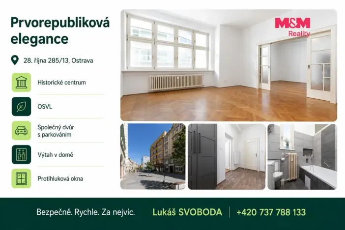 Prodej atypického bytu, Ostrava - Moravská Ostrava, 28. října, 83 m2