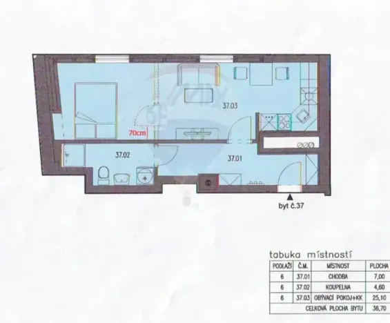 Prodej bytu 2+kk, Praha - Vršovice, Krymská, 36 m2