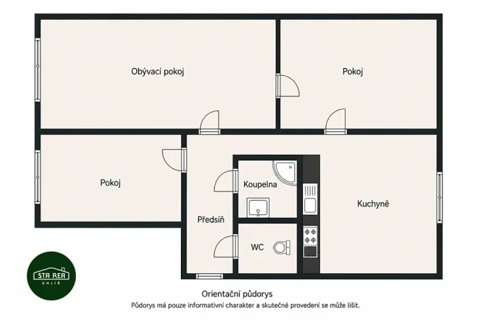 Prodej bytu 3+1, Ostrava, Alžírská, 63 m2