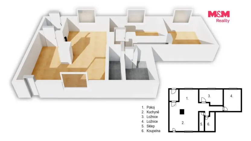 Prodej rodinného domu, Zlonice, Liehmannova, 74 m2