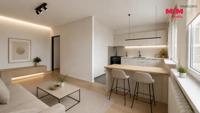 Prodej bytu 2+1, Bílina - Pražské Předměstí, Aléská, 48 m2
